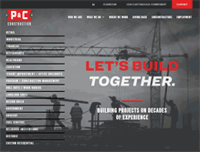 Tablet Screenshot of pc-const.com